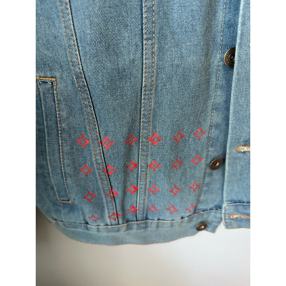 Brooklyn Cloth Denim Graphic Jacket Size XL - Picture 6 of 8